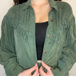 COPY - Vintage Action Wear USA fringe button down set